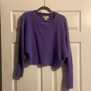 Jessica Simpson Vibrant Purple Crew Neck Sweater